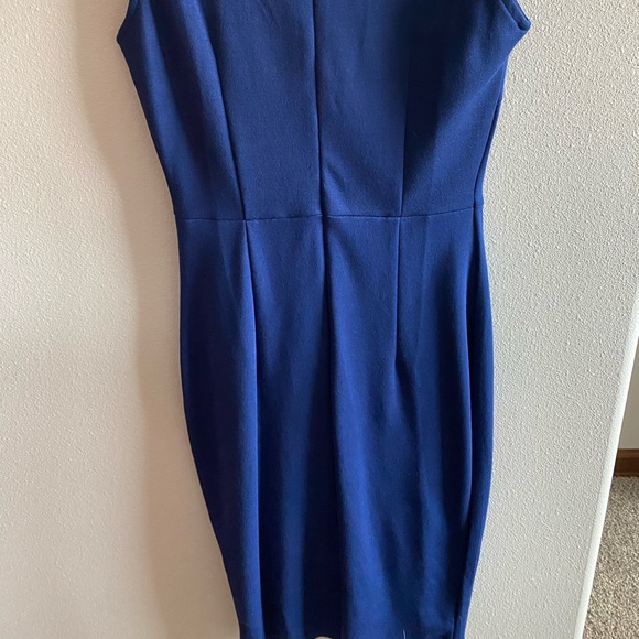 Navy blue midi dress - Picture 2 of 2